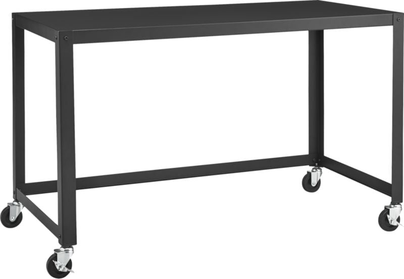 Go-Cart Black Rolling Desk - Image 3