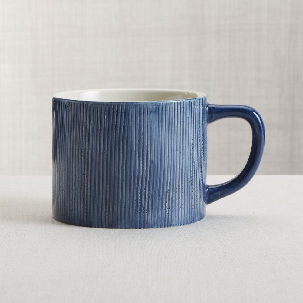 Racine Blue Textured Mug - Image 0