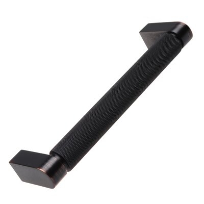 Gliderite 5-Inch Screw Spacing Solid Knurled Bar Pull Cabinet Hardware Handle, Oil Rubbed Bronze (Pack Of 10) - Image 0