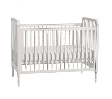 Elsie 2-in-1 Spindle Crib, Simply White, UPS Delivery - Image 1
