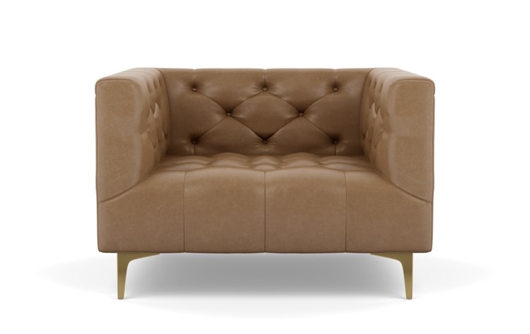 Ms. Chesterfield Leather Accent Chair - Image 0