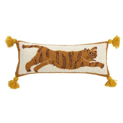 Justina Blakeney Tiger Pom Pom Hook Lumbar Pillow - Image 0
