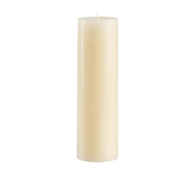 Unscented Pillar Candles, Ivory - 3 x 10" - Image 2