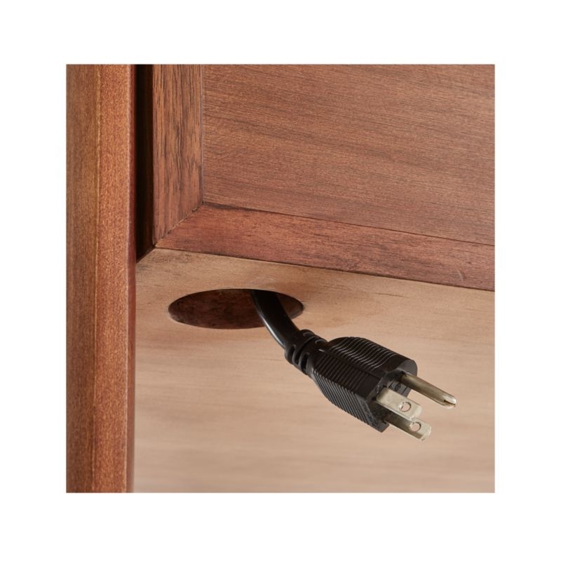 Tate Bookcase Desk with Outlet - Image 9