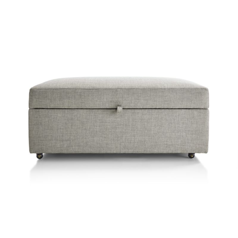 Barrett Storage Ottoman with Tray and Casters - Image 1