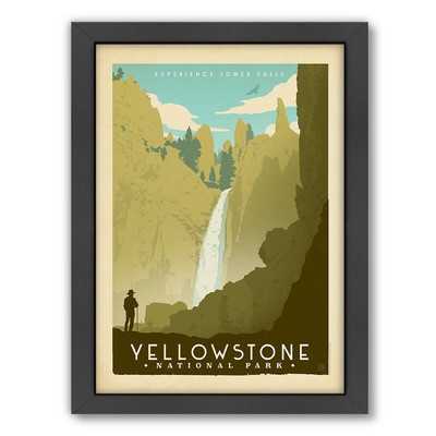 National Park Yellowstone 02 Framed Vintage Advertisement - Image 0