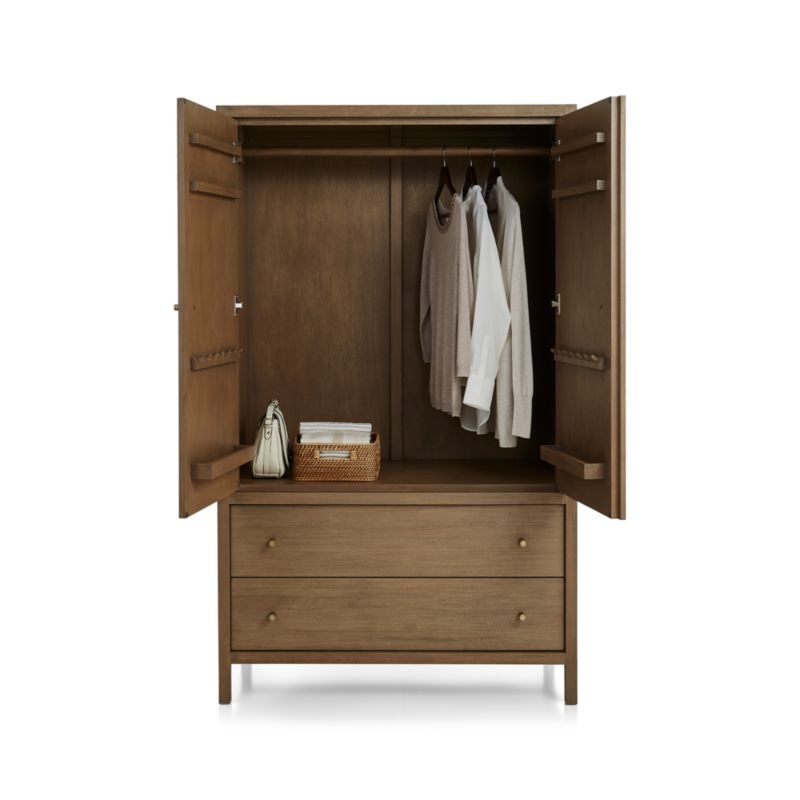 Keane Driftwood Solid Wood Armoire - Image 3