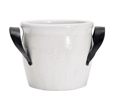 Marlowe Ceramic Vase, White, Medium - Image 0