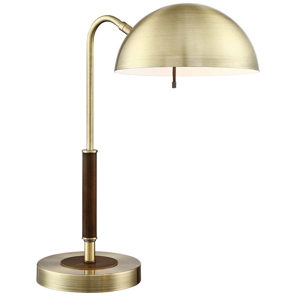 Lite Source Clouseau Antique Brass Metal Desk Lamp - Image 0