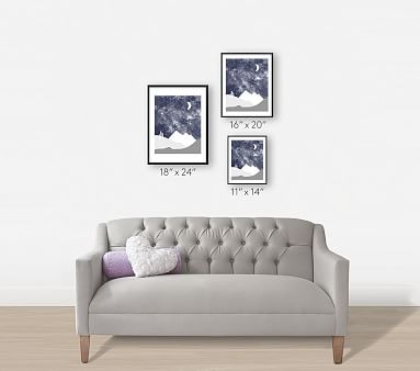Into the Nighttime Sky Wall Art by Minted(R), 16x20, Gray - Image 1