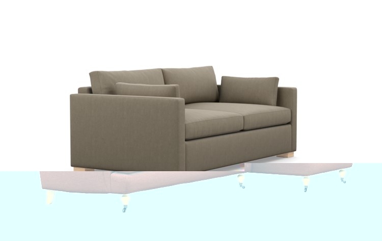 Charly Sofa with Desert Fabric and Natural Oak legs - Image 1