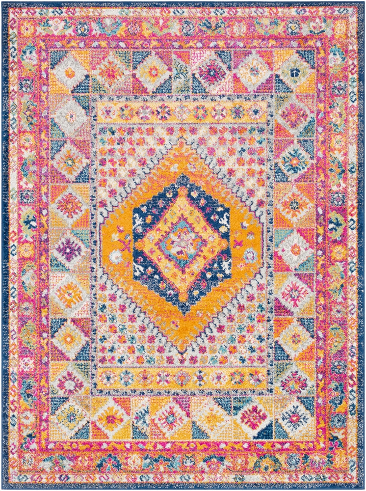 Elaziz Pink Indoor 2' x 3' Machine Woven Rug - Image 0