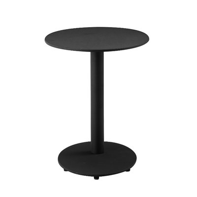 Ball Oval Top and Base Outdoor Aluminum Side Table - Image 0
