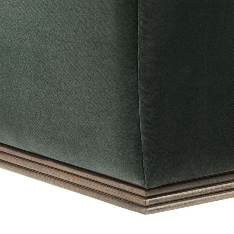 Clive Pleated Spruce Green Velvet Armchair - Image 5