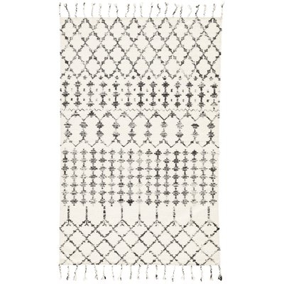 Pardue Hand-Knotted Wool/Silk Beige Area Rug - Image 0