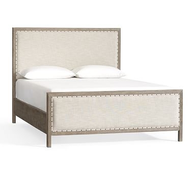 Toulouse Upholstered Bed, Gray Wash, California King - Image 0