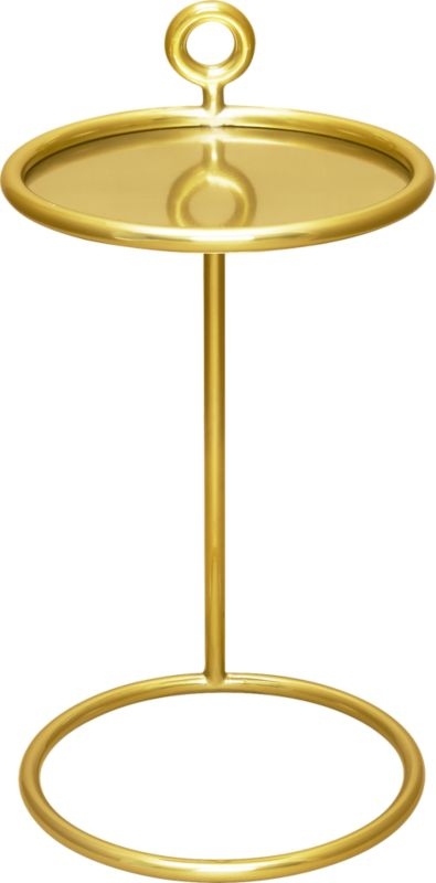 Round Brass C Table - Image 4