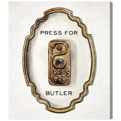 Press For Butler Graphic Art on Canvas - Image 0