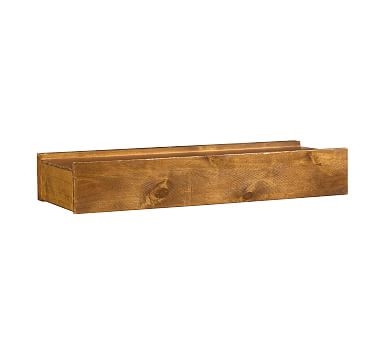 Rustic Wood Shelf, 2', Vintage Spruce stain - Image 0