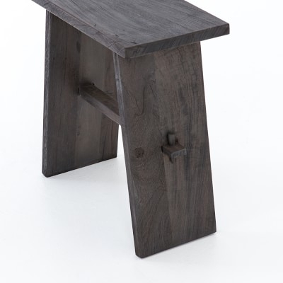 Dover End Table, Reclaimed Wood, Dark Totem - Image 4