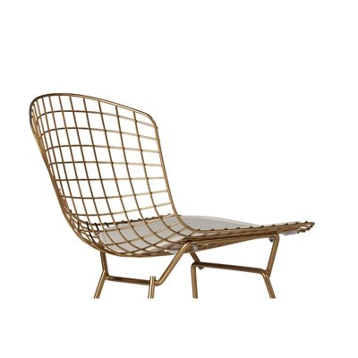 Emborough Gold Wire Dining Chair - Image 0