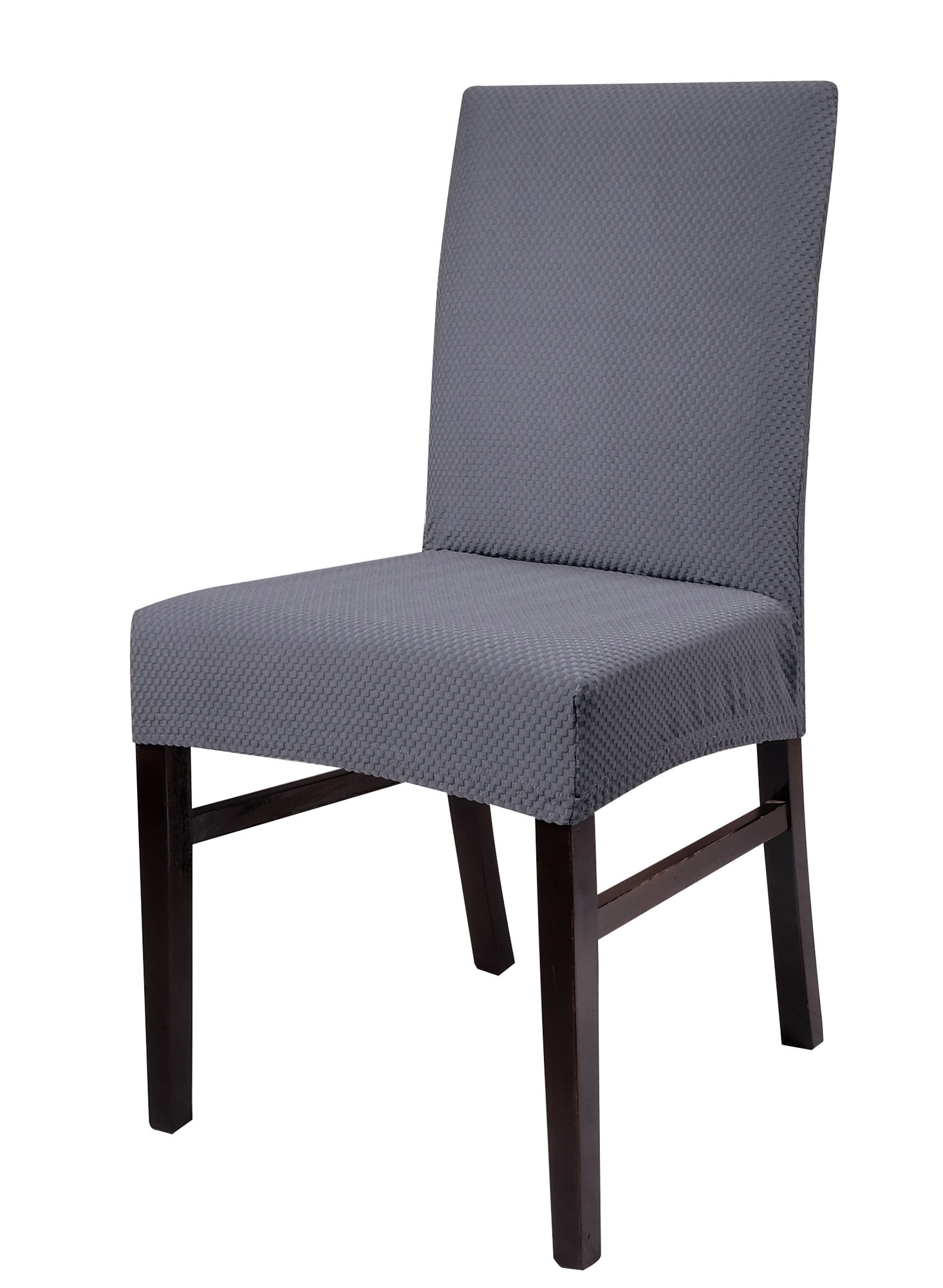 Charlton Home Stretch Spandex Dining Chair Slipcover Set of 4: Gray - Image 0