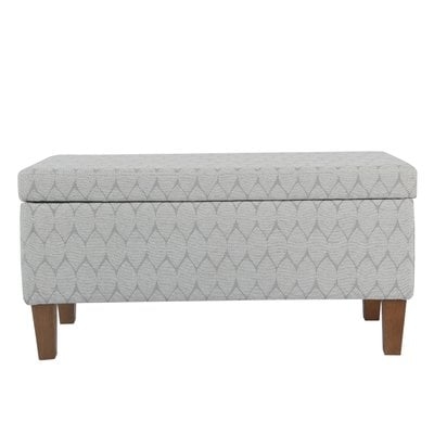 Highland Textured Upholstered Storage Bench - Image 0