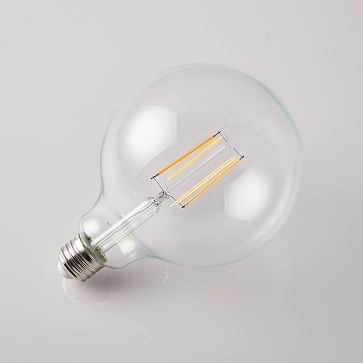 LED Light Bulb, Clear Large Globe - Image 1