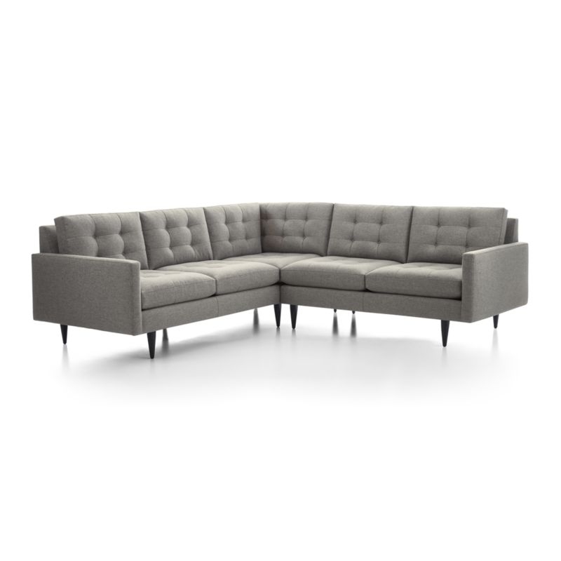 Petrie 2-Piece Corner Midcentury Sectional Sofa - Image 1