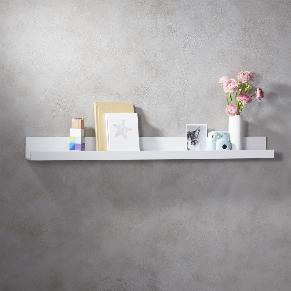 piano white wall shelf 48" - Image 0