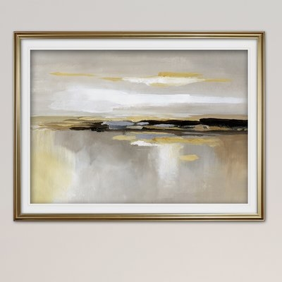 'Silver Lining' Framed Acrylic Painting Print - Image 0