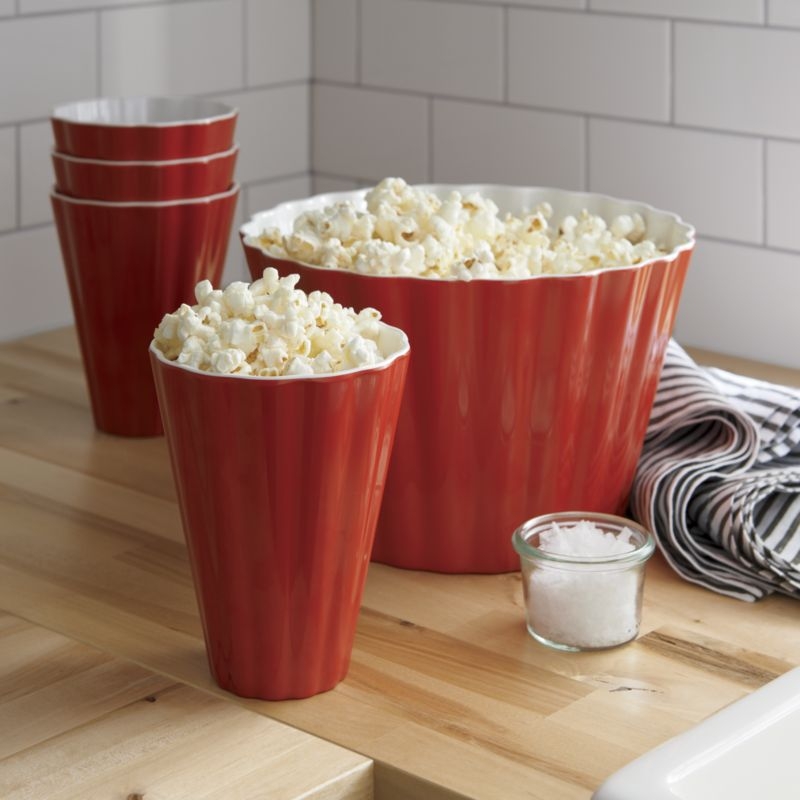 Scalloped Melamine Popcorn Cup - Image 3