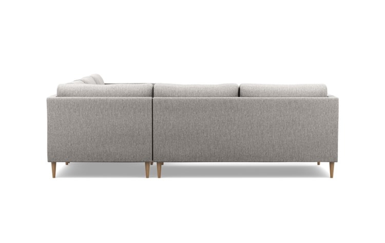 Oliver Corner Sectional with Earth Fabric and Natural Oak legs - Image 3