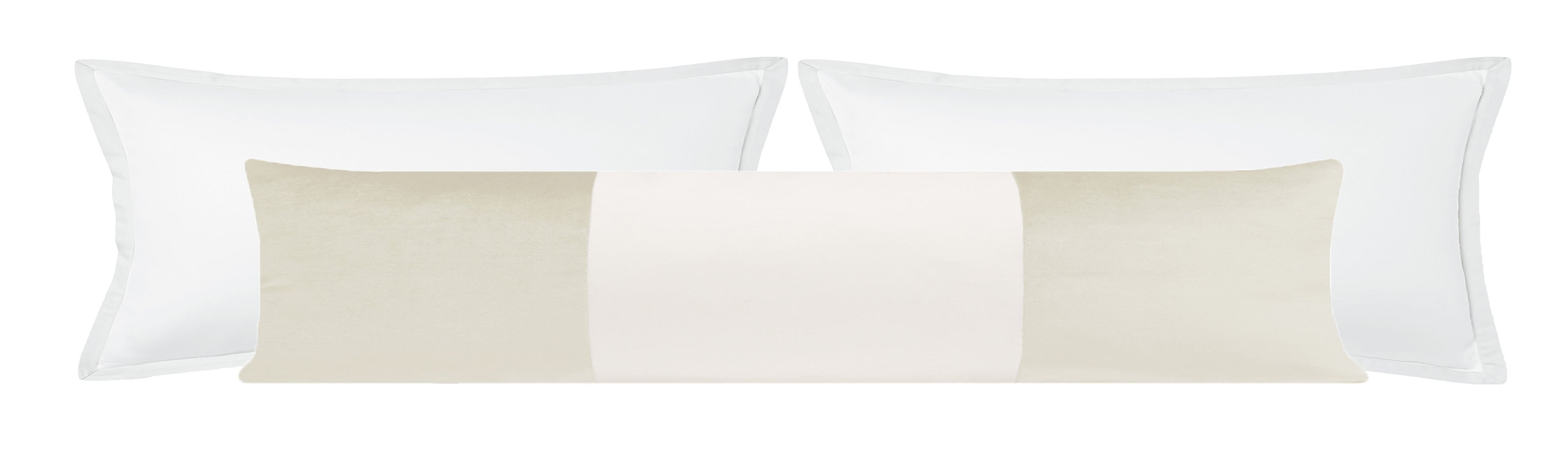 THE XL LUMBAR :: MONOCHROMATIC FAUX SILK VELVET // ALABASTER - Sample 4" X 4" - Image 0