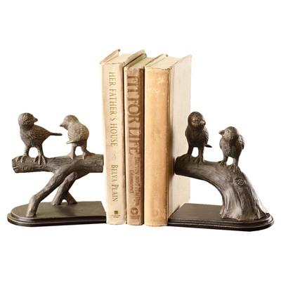 Bird on Branch Book Ends - Image 0