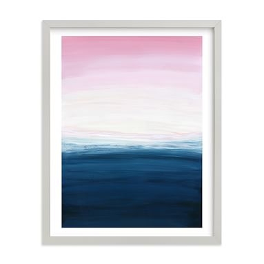 Sunset Ocean Framed Art by Minted(R), 11"x14", Gray - Image 0