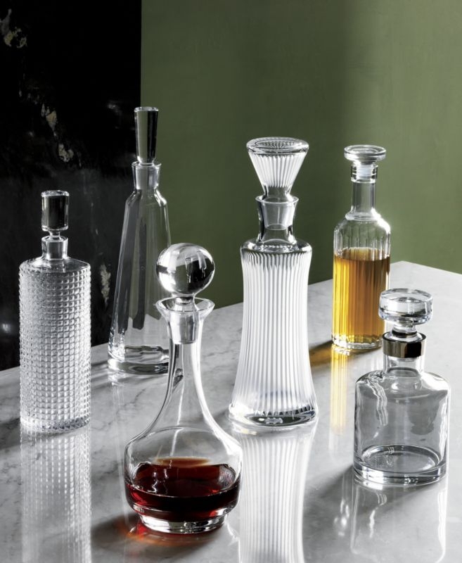 Ruby Glass Decanter with Stopper - Image 1