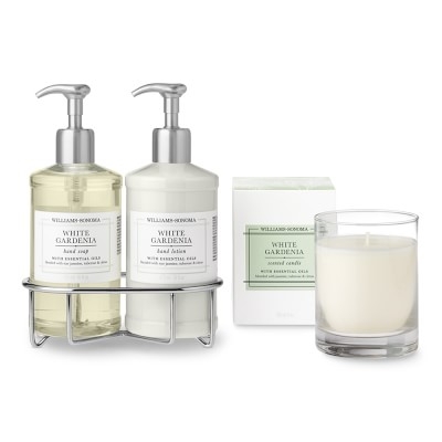 Williams Sonoma White Gardenia Hand Soap &amp; Lotion, Deluxe 6-Piece Set - Image 0