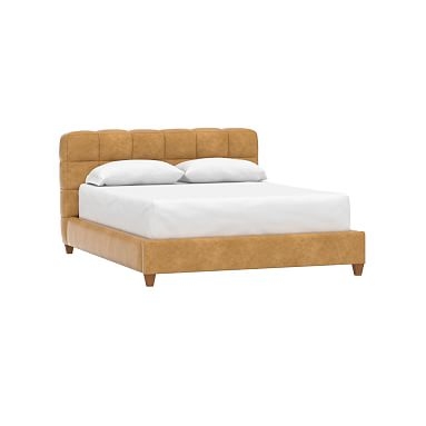 BALDWIN CLASSIC BED IDS KING Faux Leather COGNAC - Image 0