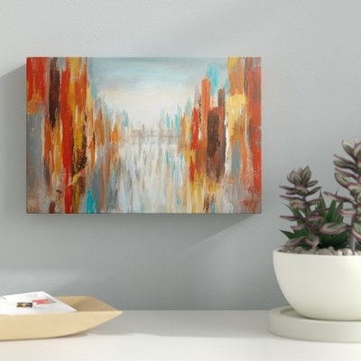'City Shadows' Acrylic Painting Print on Wrapped Canvas - Image 0