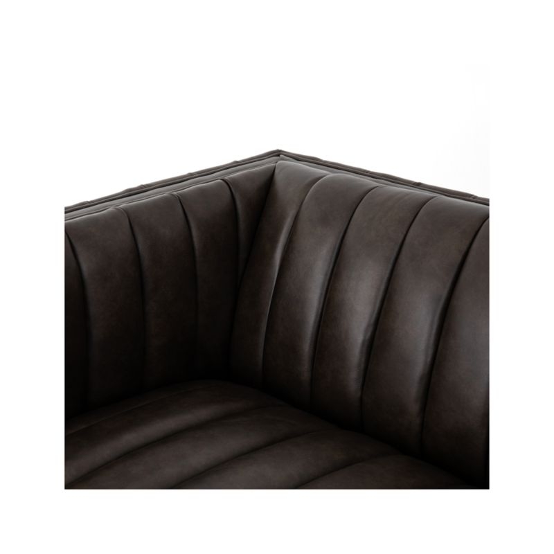 Cosima Leather Channel Tufted Sofa - Image 9