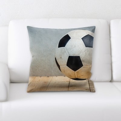 Langley Soccer Ball (3) Throw Pillow - Image 0
