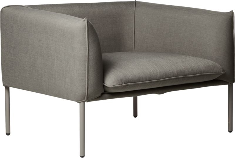 Novara Lounge Chair Grey - Image 3
