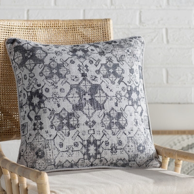 Gardner Square Cotton Throw Pillow - Image 0