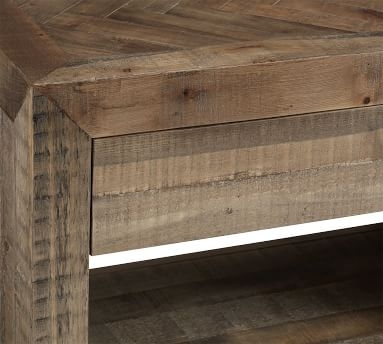 Hensley Reclaimed Wood Nightstand, Weathered Gray - Image 1
