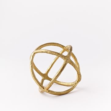 Sculpture Sphere, Gold, Small - Image 1
