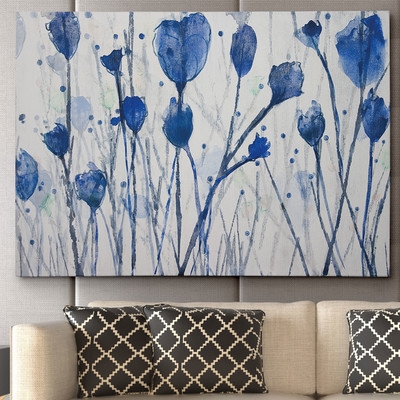 Blue Day Garden" by Susan Jill Painting Print on Wrapped Canvas - Image 0