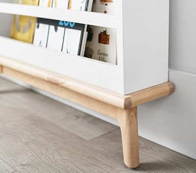 Sloan Bookrack, Simply White/Natural, In-Home Delivery - Image 1