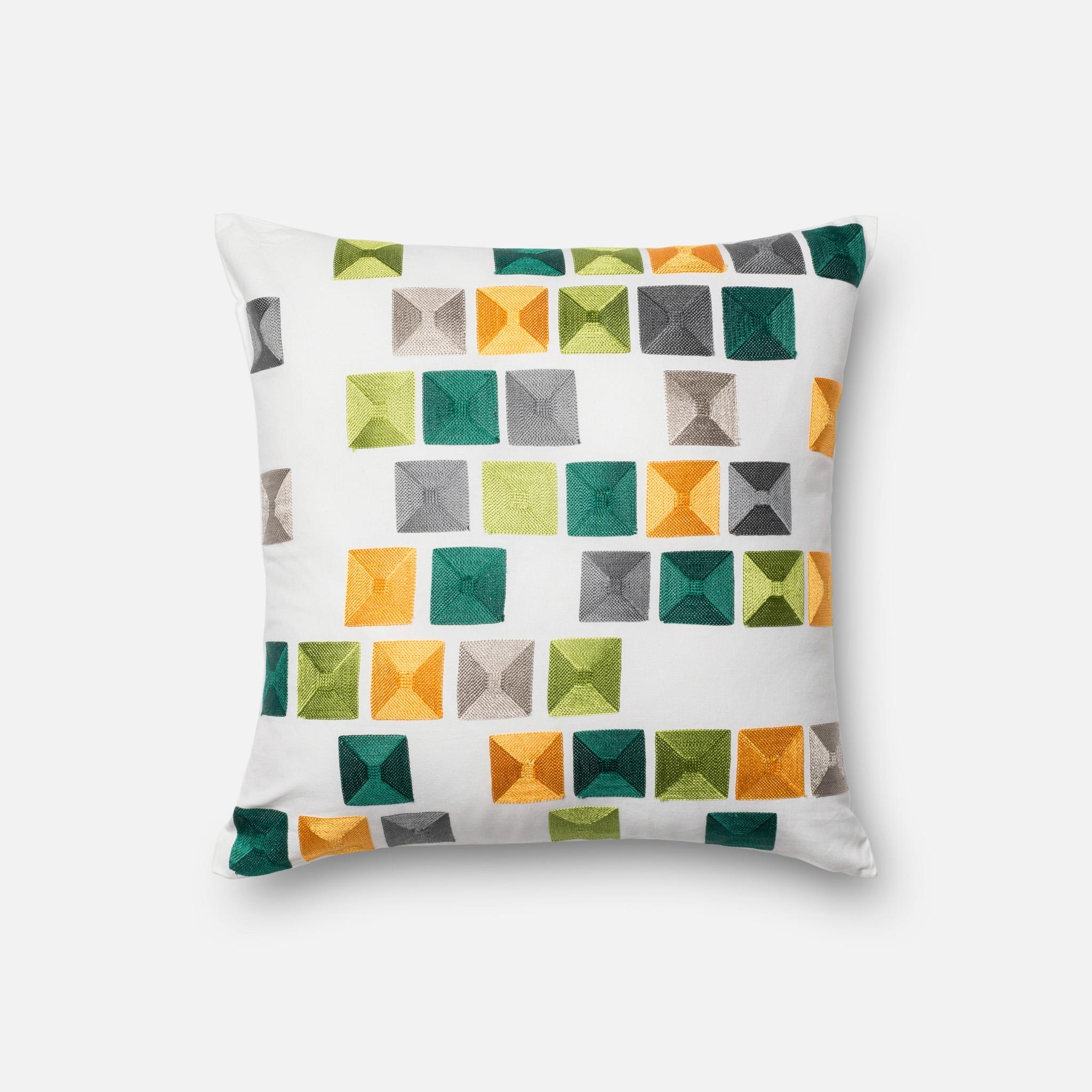 PILLOWS - GREEN / MULTI - 18" X 18" Cover Only - Image 0