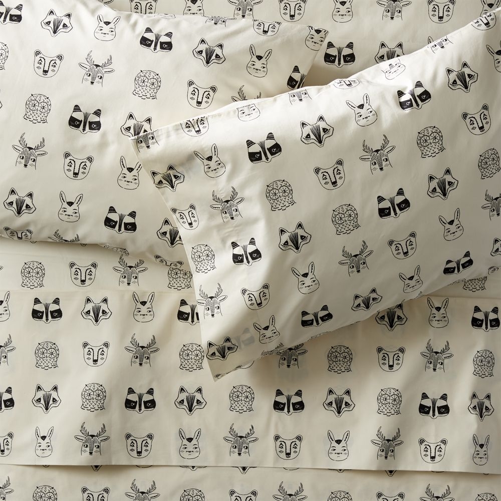 Organic Roxy Marj Woodland Animal Full Sheet Set - Image 0